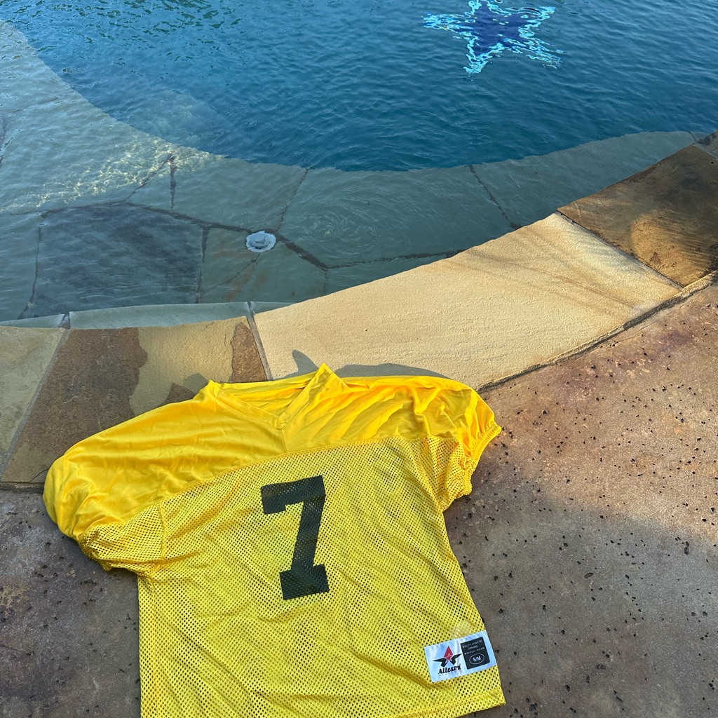 College Yellow Men's Football Jersey
